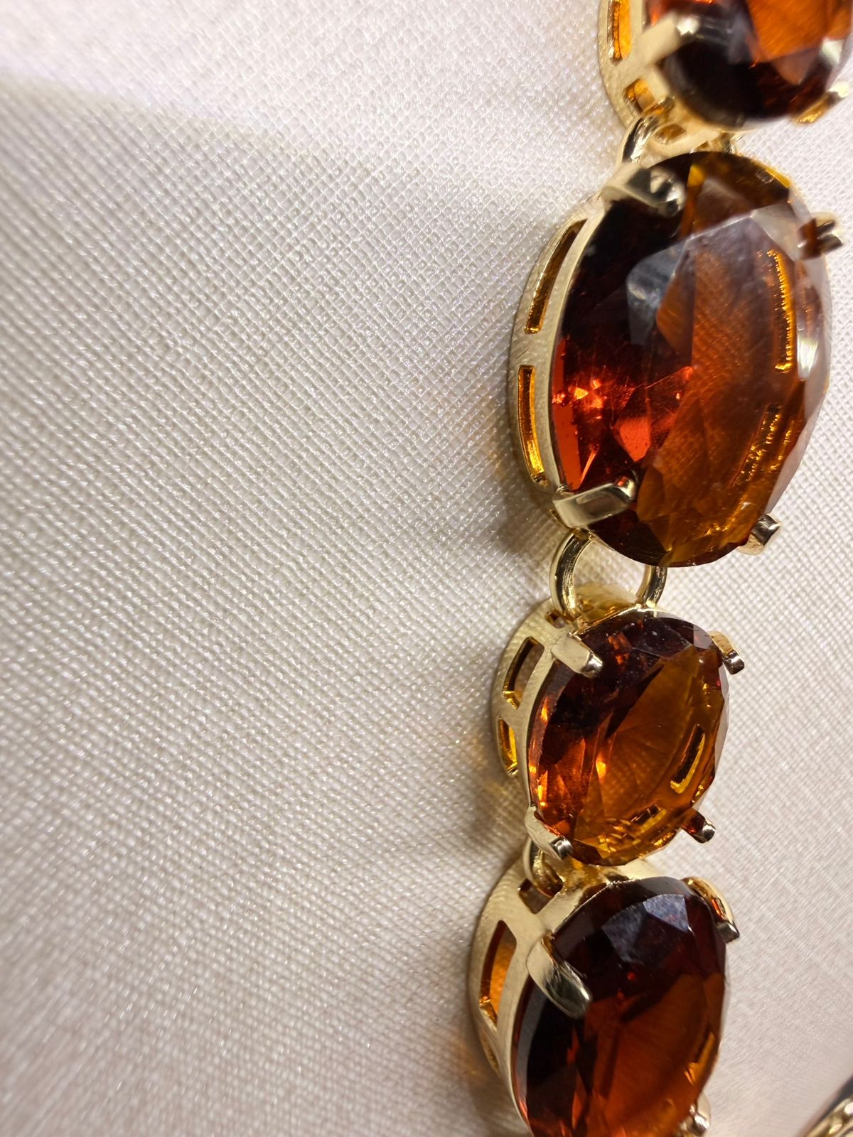 Riviera Cristal Intercalada Brown - Revestida em Banho de 18K - Imagem 6