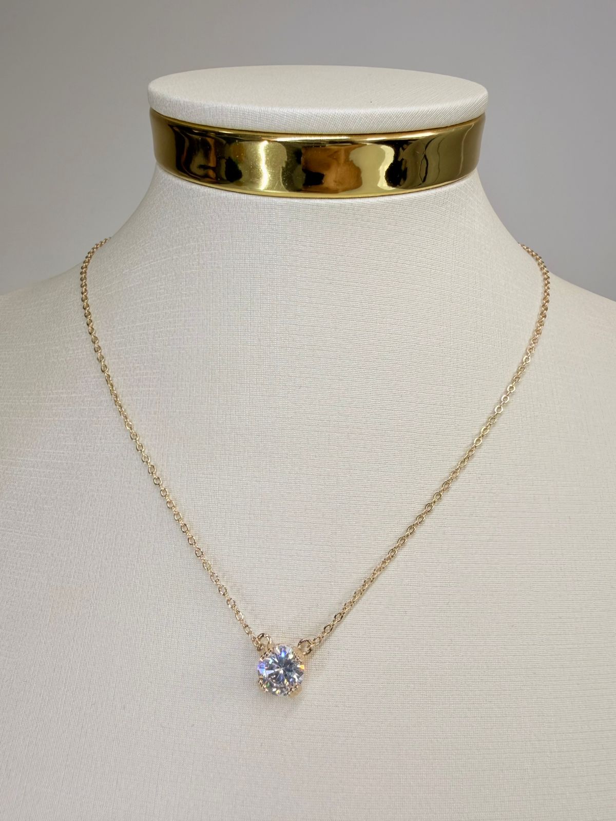 Ponto de Luz Cristal Dourado - 8MM