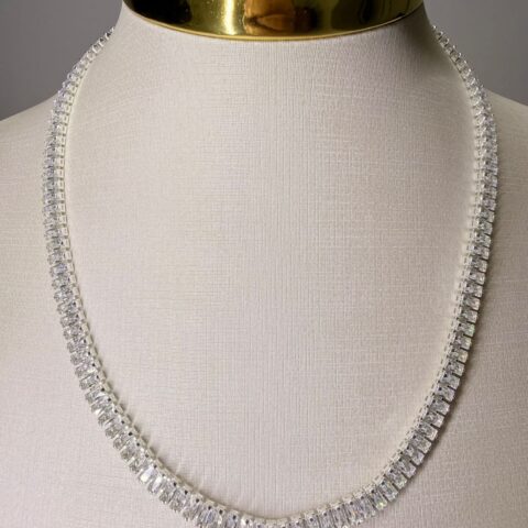 Riviera Baguete Cristal Rodio