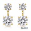 Brinco Virginia ElysDiamant Pontos de Luz 2 em 1 Banhado em Ródio (Dourado) Brinco Virginia ElysDiamant Pontos de Luz 2 em 1 Banhado em Ródio (Dourado)